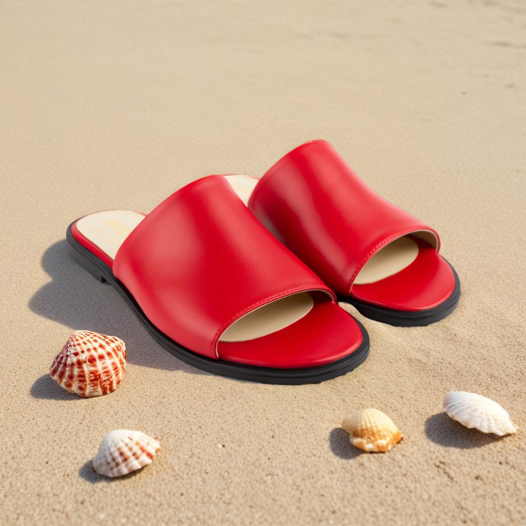 ECCO Flat Sandal II red