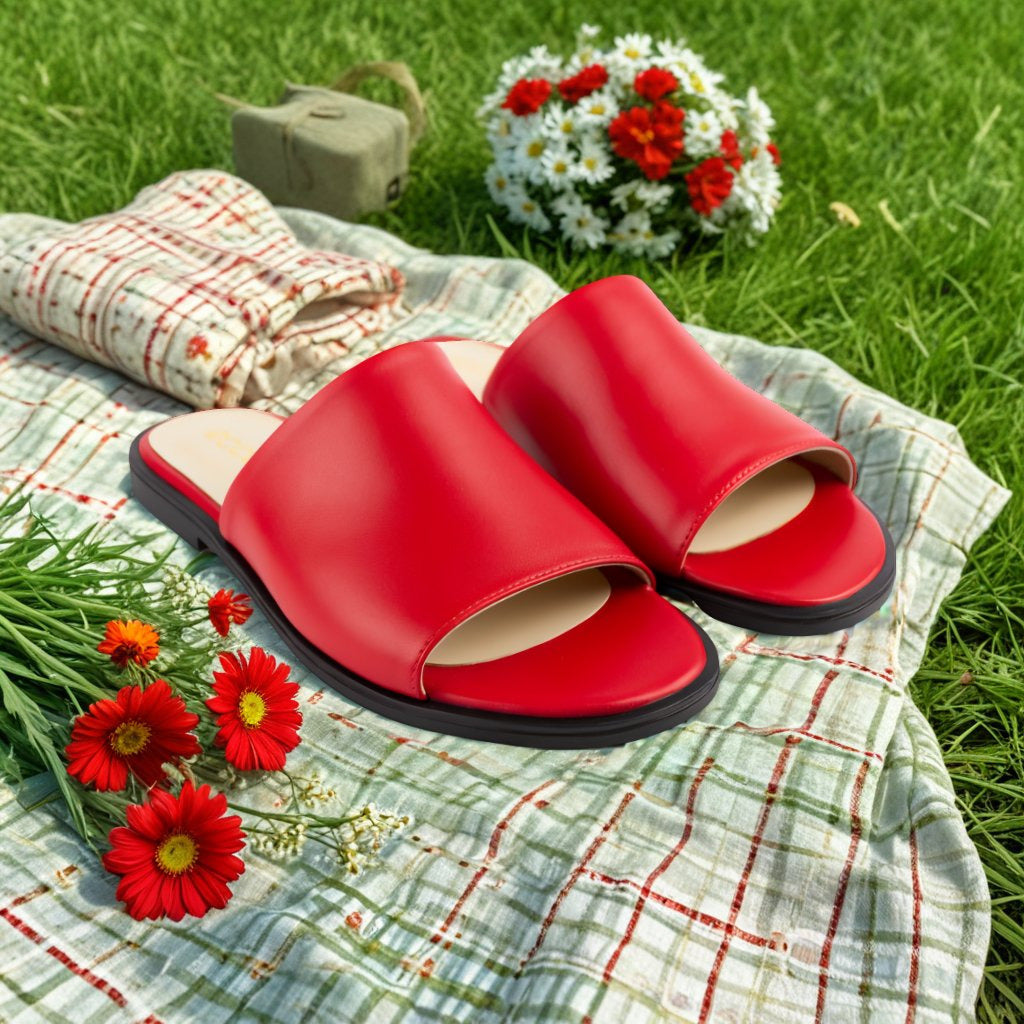 ECCO Flat Sandal II red